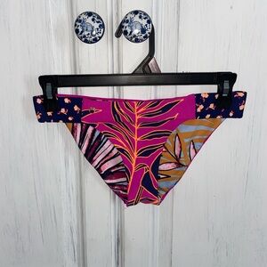Maaji Reversible Tropical Leaf Print Bikini Bottom